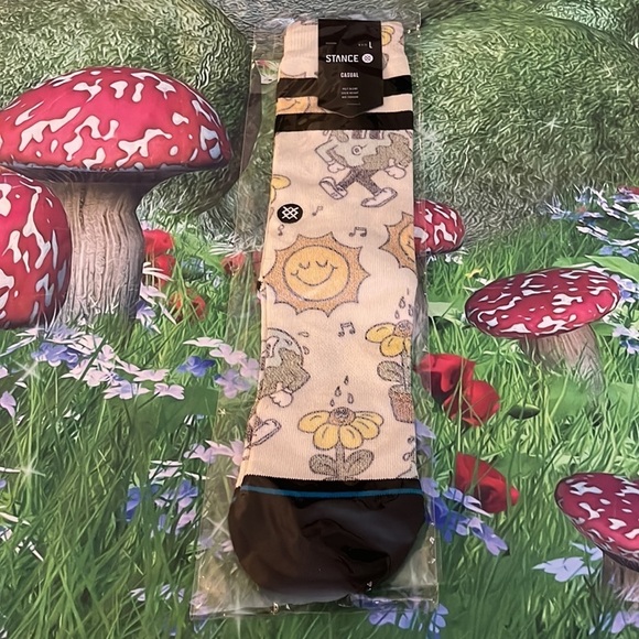 Stance Nice Moves Crew Sock, Ivory, Size Large, NWT - Picture 4 of 7